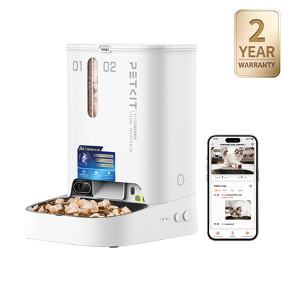 PETKIT YUMSHARE DUAL-HOPPER 2 AUTOMATIC FEEDER WITH CAMERA