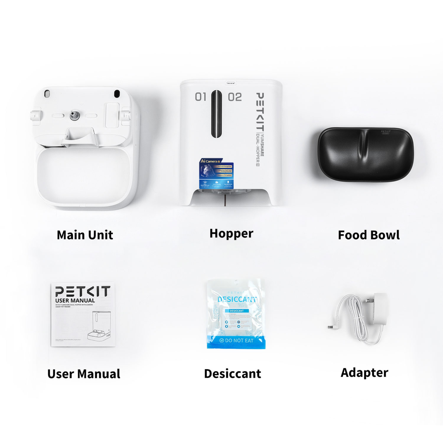 PETKIT YUMSHARE DUAL-HOPPER 2 AUTOMATIC FEEDER WITH CAMERA