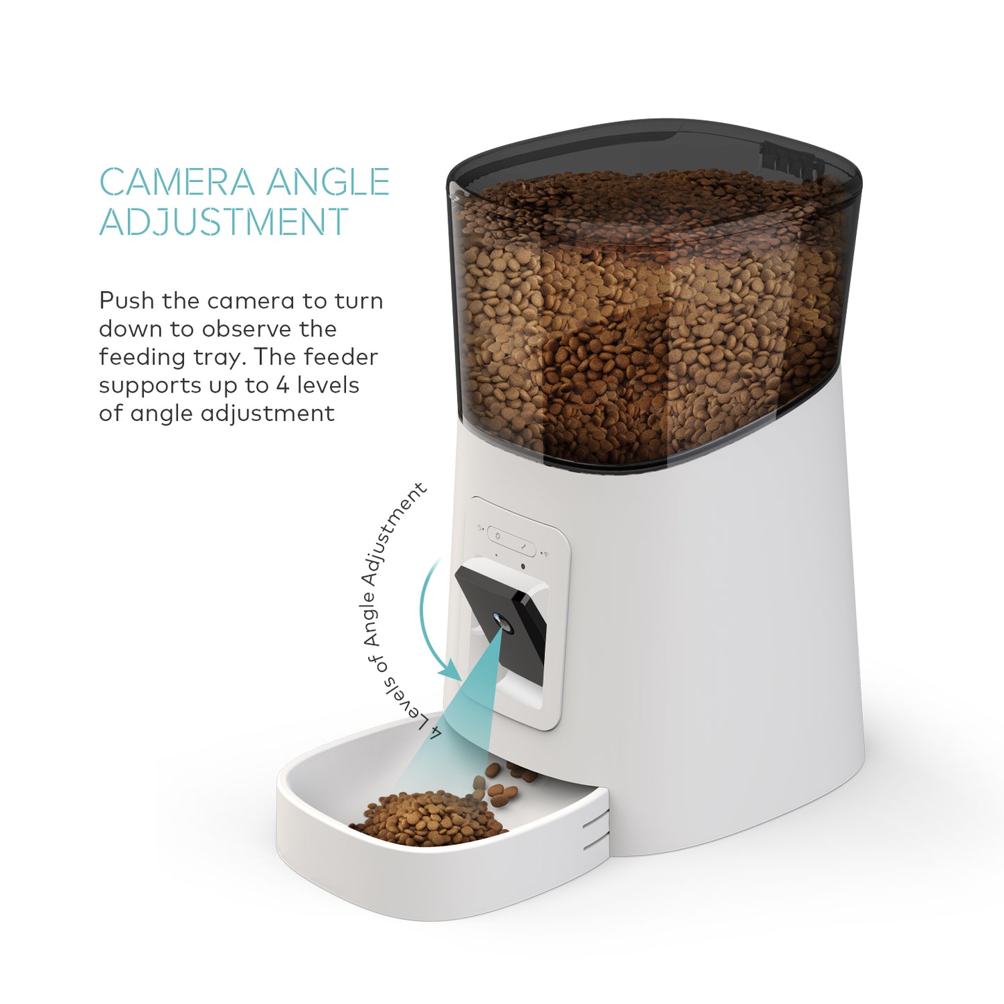 Ultimate 6L Automatic Smart WIFI Camera Pet Feeder For Cat and Dog - App control + 1080P camera