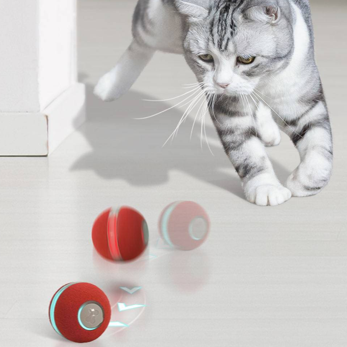CHEERBLE Automatic Smart Interactive Cat Ball Toy