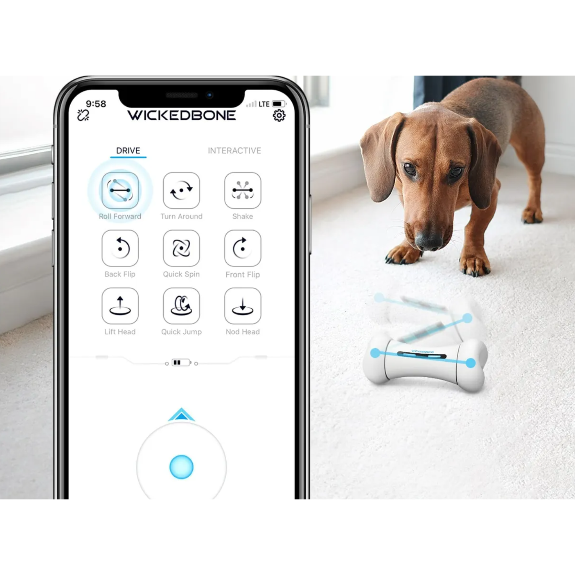 Smart Toy Dog Control, Interactive Dog Bone, Smart Bone Dog